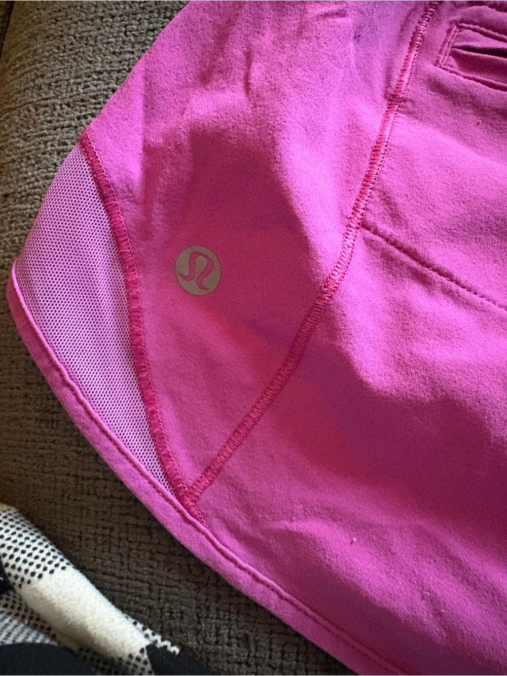 lululemon athletica Bright Pink Athletic Drawstring Shorts